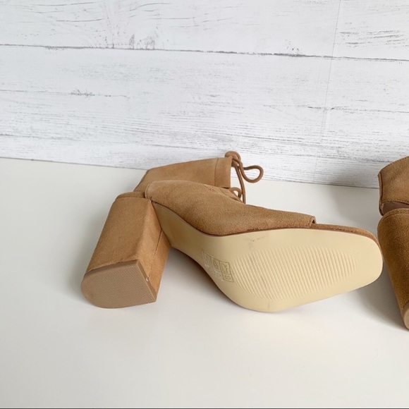 NEW Urban Outfitters Ginger Suede Lace-Up Heels - Picture 12 of 15